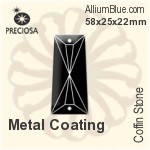 プレシオサ Coffin Stone (115) 57x21x20mm - Metal Coating