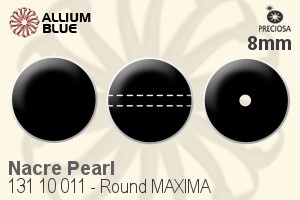 Preciosa Round MAXIMA Crystal Nacre Pearl (13110011) 8mm