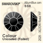 Swarovski Chessboard Circle Flat Back Hotfix (2035) 6mm - Color With Aluminum Foiling