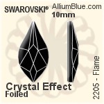 Swarovski XILION Rose Enhanced Flat Back No-Hotfix (2058) SS6 - Clear Crystal With Platinum Foiling