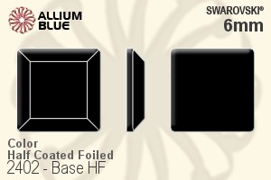 施華洛世奇 Base 熨底平底石 (2402) 6mm - 顏色（半塗層） 鋁質水銀底