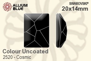 Swarovski Cosmic Flat Back No-Hotfix (2520) 20x14mm - Colour (Uncoated) Unfoiled