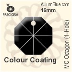 Preciosa MC Octagon (1-Hole) (2571) 14mm - Solid Colour