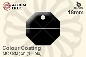 Preciosa MC Octagon (1-Hole) (2571) 18mm - Colour Coating