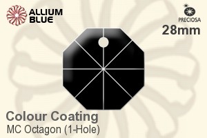 Preciosa MC Octagon (1-Hole) (2571) 28mm - Colour Coating