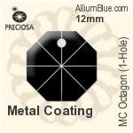 Preciosa MC Octagon (1-Hole) (2571) 12mm - Colour Coating