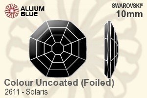 Swarovski Solaris Flat Back No-Hotfix (2611) 10mm - Color With Platinum Foiling