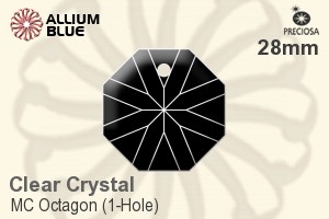 プレシオサ MC Octagon (1-Hole) (2636) 28mm - クリスタル