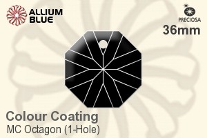 Preciosa MC Octagon (1-Hole) (2636) 36mm - Colour Coating