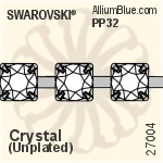 Swarovski Round Cupchain (27004) PP32, Unplated, 00C - Clear Crystal