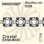 Swarovski Round Extended Cupchain (27104) SS29, Unplated, 00C - Colors