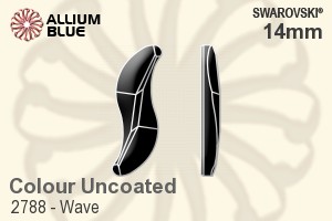 Swarovski Wave Flat Back No-Hotfix (2788) 14mm - Colour (Uncoated) Unfoiled