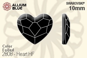 Swarovski Heart Flat Back Hotfix (2808) 10mm - Color With Aluminum Foiling