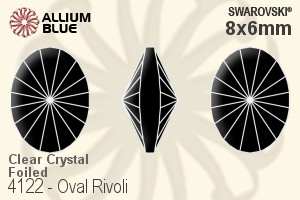 SWAROVSKI 4122 8X6MM CRYSTAL F