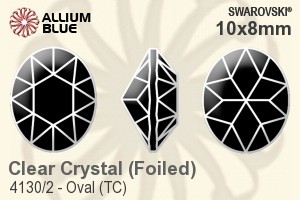 SWAROVSKI 4130/2 10X8MM CRYSTAL GG