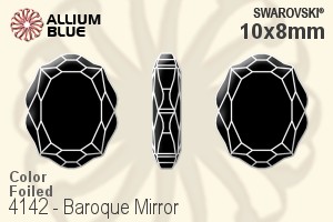 Swarovski Baroque Mirror Fancy Stone (4142) 10x8mm - Color With Platinum Foiling