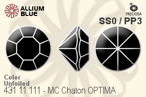 Preciosa MC Chaton OPTIMA (431 11 111) SS0 / PP3 - Color Unfoiled