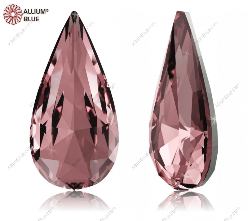 SWAROVSKI 4322 10X5MM CRYSTAL ANTIQUPINK F