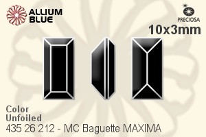 PRECIOSA Baguette MXM 10x3 jet U