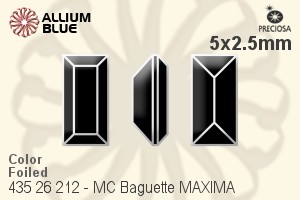 PRECIOSA Baguette MXM 5x2.5 siam DF