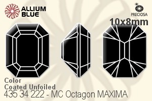 PRECIOSA Octagon MAXIMA 10x8 jet U Hem