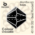 Preciosa プレシオサ MC マシーンカットビーズ Rondell (451 69 302) 4.7x5mm - Crystal (Surface Effect)