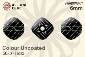 Swarovski Helix Bead (5020) 6mm - Colour (Uncoated)