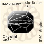 施华洛世奇 Graphic 串珠 (5520) 18mm - Crystal (Ordinary Effects)