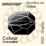 施华洛世奇 图形 串珠 (5520) 12mm - 透明白色
