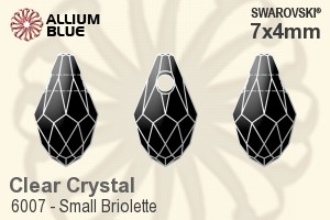 Swarovski Small Briolette Pendant (6007) 7x4mm - Clear Crystal