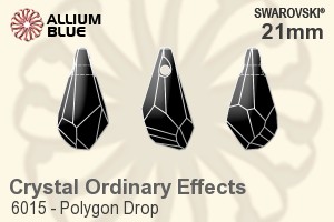 Swarovski Polygon Drop Pendant (6015) 21mm - Crystal Effect