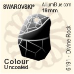 施華洛世奇 天宇 平底石 (2520) 8x6mm - 白色（半塗層） 白金水銀底
