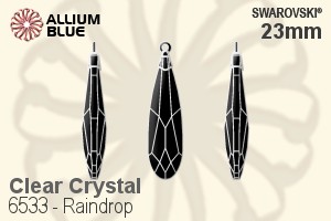 Swarovski Raindrop Pendant (6533) 23mm - Clear Crystal