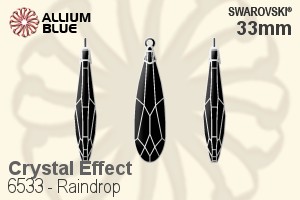 Swarovski Raindrop Pendant (6533) 33mm - Crystal Effect