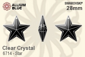 Swarovski Star Pendant (6714) 28mm - Clear Crystal