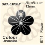 施华洛世奇 Flower 吊坠 (6744) 18mm - 透明白色