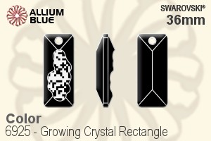 施华洛世奇 Gro羽翼 Crystal Rectangle 吊坠 (6925) 36mm - 颜色