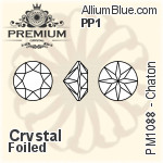 PREMIUM 33 Facets Chaton (PM1088) PP4 - Clear Crystal With Foiling