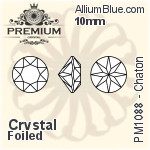 Swarovski Oval Fancy Stone (4120) 18x13mm - Clear Crystal With Platinum Foiling