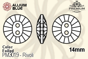 PREMIUM Rivoli Sew-on Stone (PM3019) 14mm - Color With Foiling