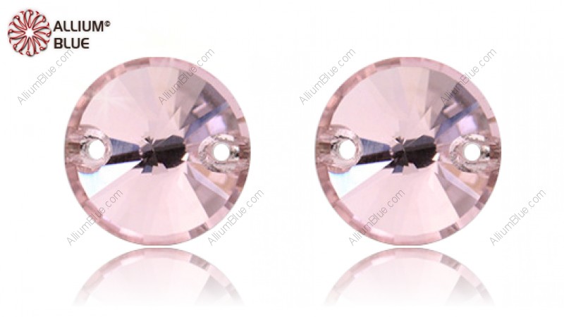 PREMIUM CRYSTAL Rivoli Sew-on Stone 12mm Light Rose F