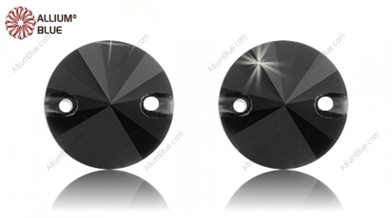 PREMIUM CRYSTAL Rivoli Sew-on Stone 14mm Jet F