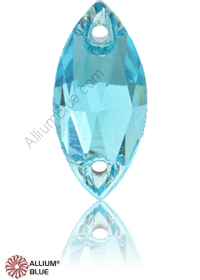 PREMIUM CRYSTAL Navette Sew-on Stone 15x7mm Aqua F