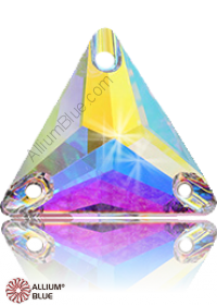 PREMIUM CRYSTAL Triangle Sew-on Stone 22mm Crystal Aurore Boreale F