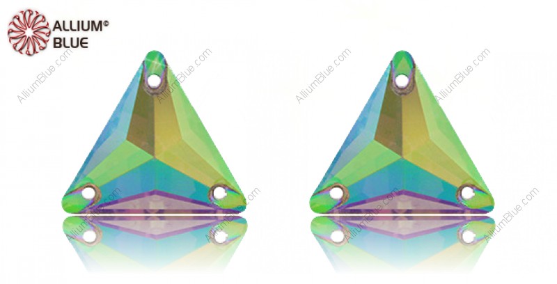 PREMIUM CRYSTAL Triangle Sew-on Stone 16mm Crystal Phantom Shine F