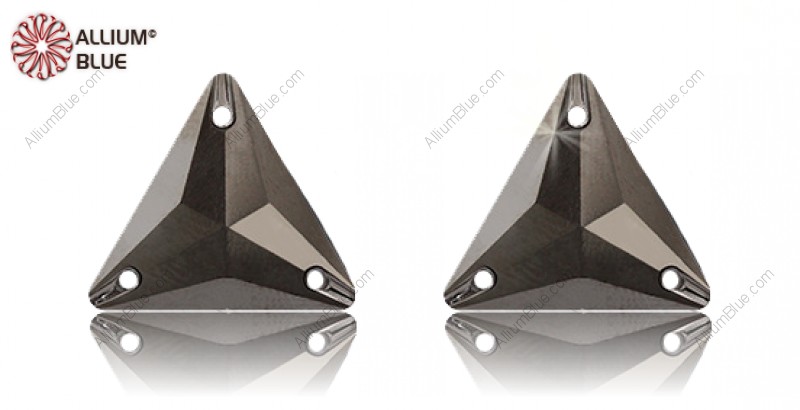 PREMIUM CRYSTAL Triangle Sew-on Stone 16mm Crystal Metallic Silver F