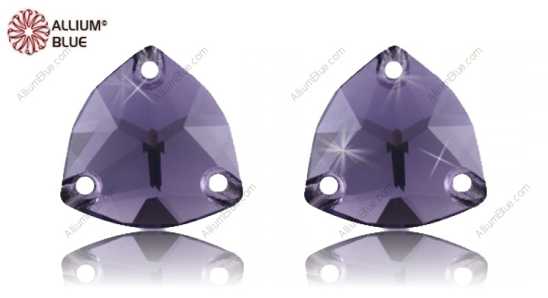 PREMIUM CRYSTAL Trilliant Sew-on Stone 16mm Amethyst F