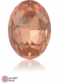 PREMIUM CRYSTAL Oval Fancy Stone 14x10mm Light Peach F