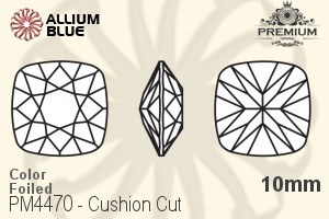 PREMIUM CRYSTAL Cushion Cut Fancy Stone 10mm Violet F
