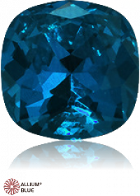 PREMIUM CRYSTAL Cushion Cut Fancy Stone 12mm Blue Zircon F